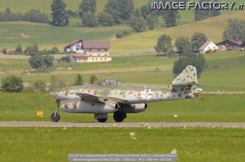 2011-07-01 Zeltweg Airpower 2475 Messerschmitt Me-262A-1C Schwalbe Replica.jpg